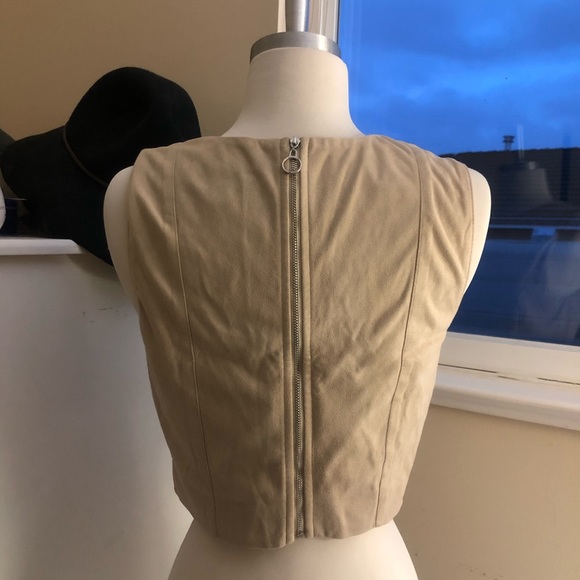 F21 Suede Crop Top - Picture 2 of 3